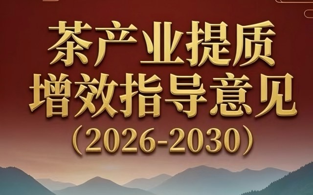 《茶产业提质升级指导意见（2026-2030年）》正式发布